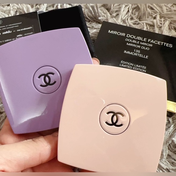 CHANEL DUAL COMPACT MIRROR - LIMITED STOCK BALLERINA WITH BOX/VELVET DUSTBAG - Picture 11 of 12